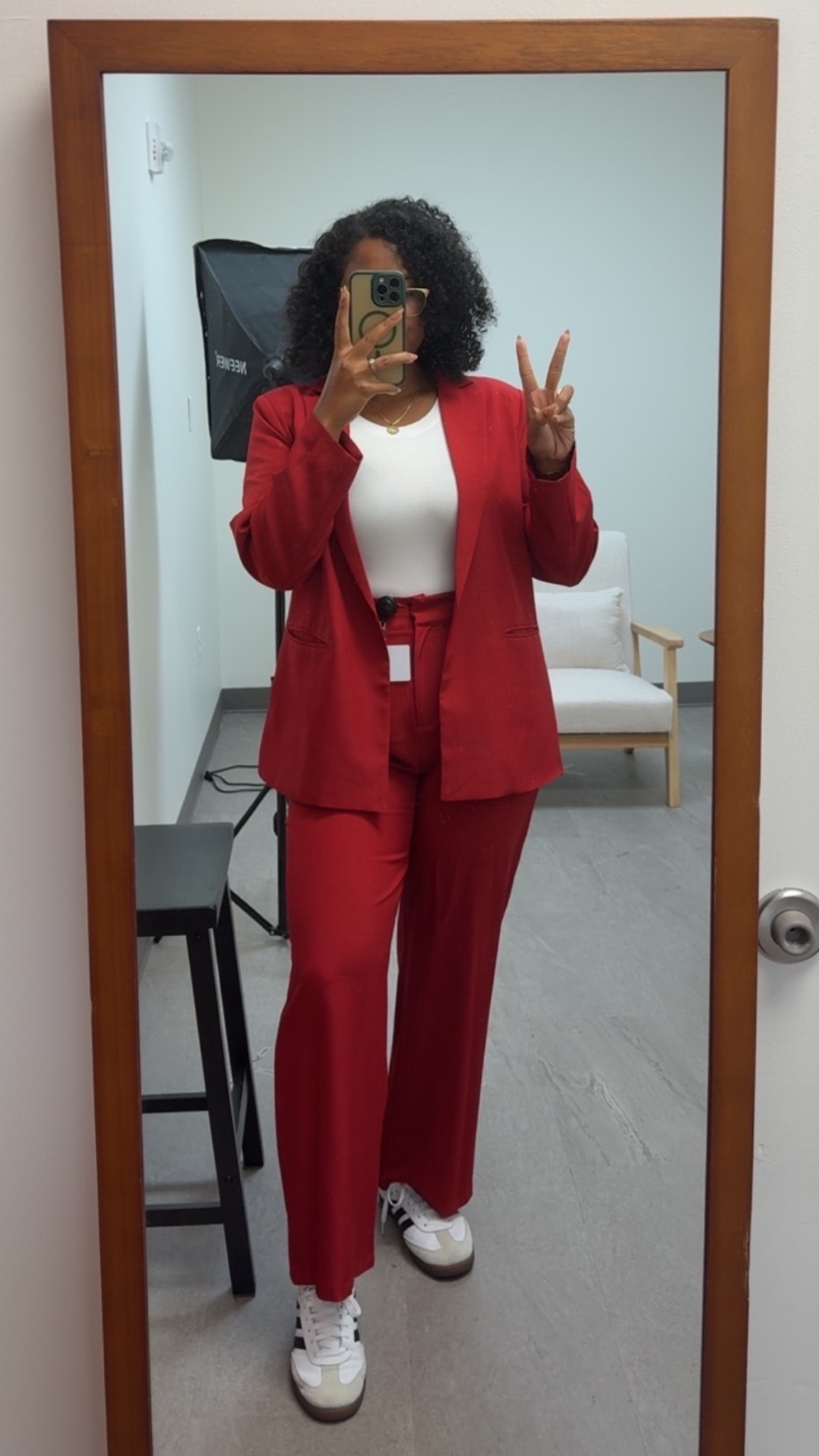 2 pieces set and with the sneakers for a business casual look  

#LTKWorkwear #LTKStyleTip