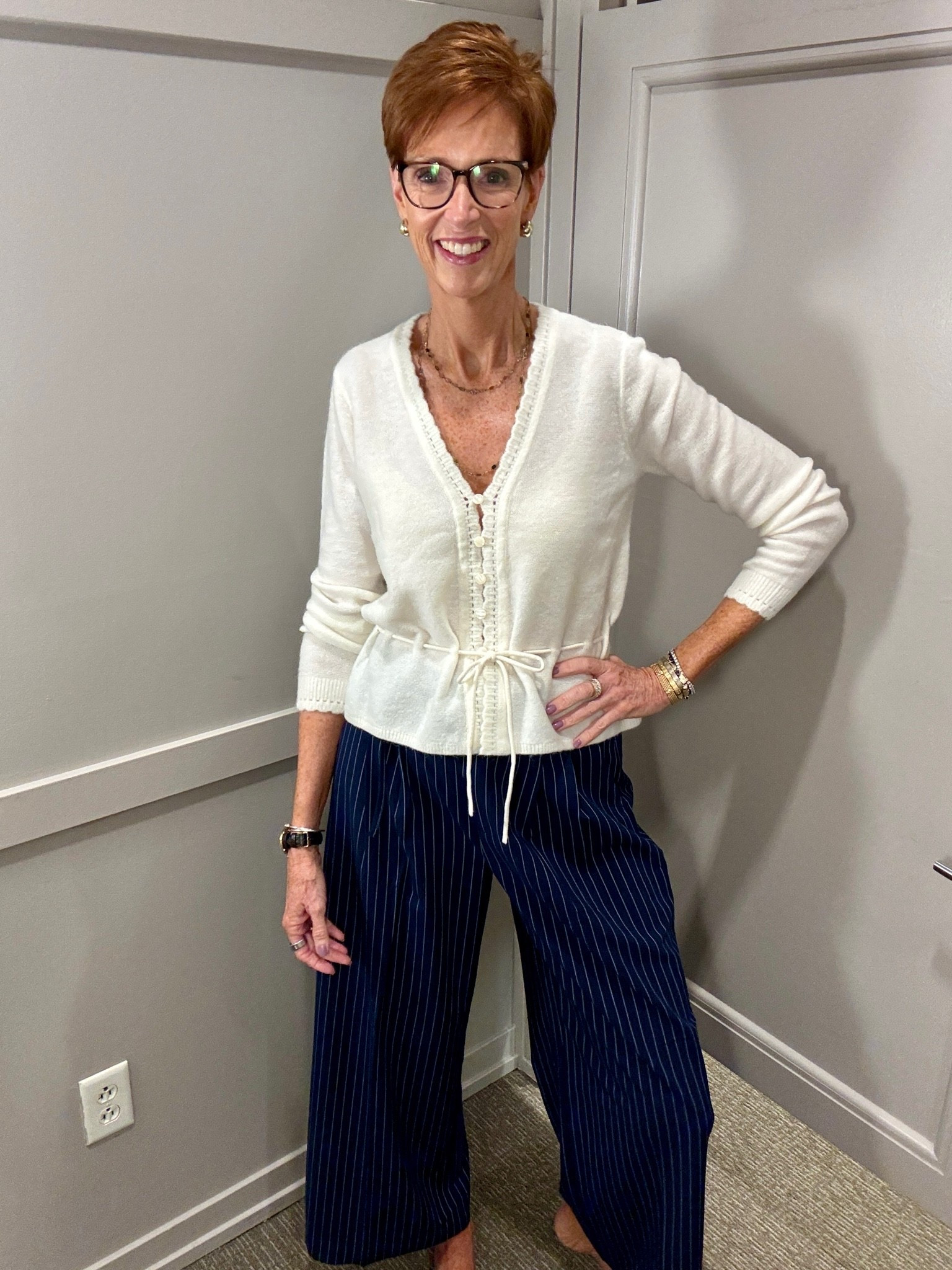 ￼ A fitting room only tells me so much.
And this try-on proved it.

Comment TRYON and I’ll send everything over.

At 56 and 6'1", I've learned not to judge a piece solely by the outfit I happen to grab in the store. Sometimes the top isn't quite right. Sometimes the proportions need adjusting. And sometimes one piece that seems just okay becomes VERY good once I get it home and style it with my own wardrobe.

This fall try-on included wide-leg trousers, pull-on pants, fall dresses, striped sweaters, cardigans and denim — but pay attention to the pieces that show up again near the end.
Those are the ones I brought home and restyled with cashmere and pieces already in my closet.

And THAT is the test for me: can I immediately see at least a few ways to wear it with what I already own?

Swipe through the whole try-on before you decide.

Then tell me: which outfit would YOU wear first? And did any of the pieces change your mind once you saw how I styled them at home?

Save this for fall outfit inspiration, send it to your shopping friend, and share it with someone who loves classic style with a little something unexpected.

#TallWomenStyle #FallOutfitIdeas #StyleOver40

#LTKootd #LTKOver40 #LTKTall