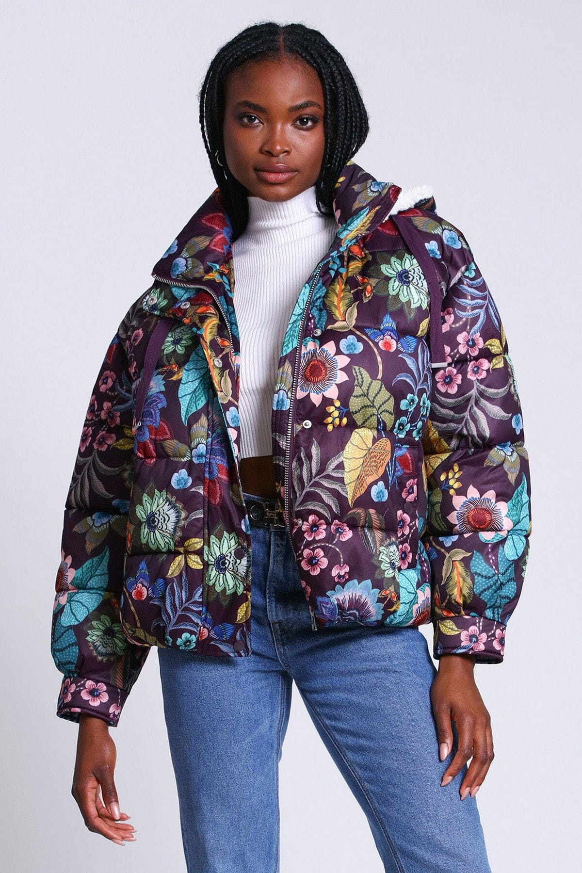 Printed Thermalpuff™ Hooded Puffer Jacket | Avec Les Files