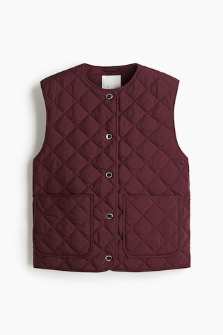 H & M - Quilted Vest - Red | H&M (US + CA)