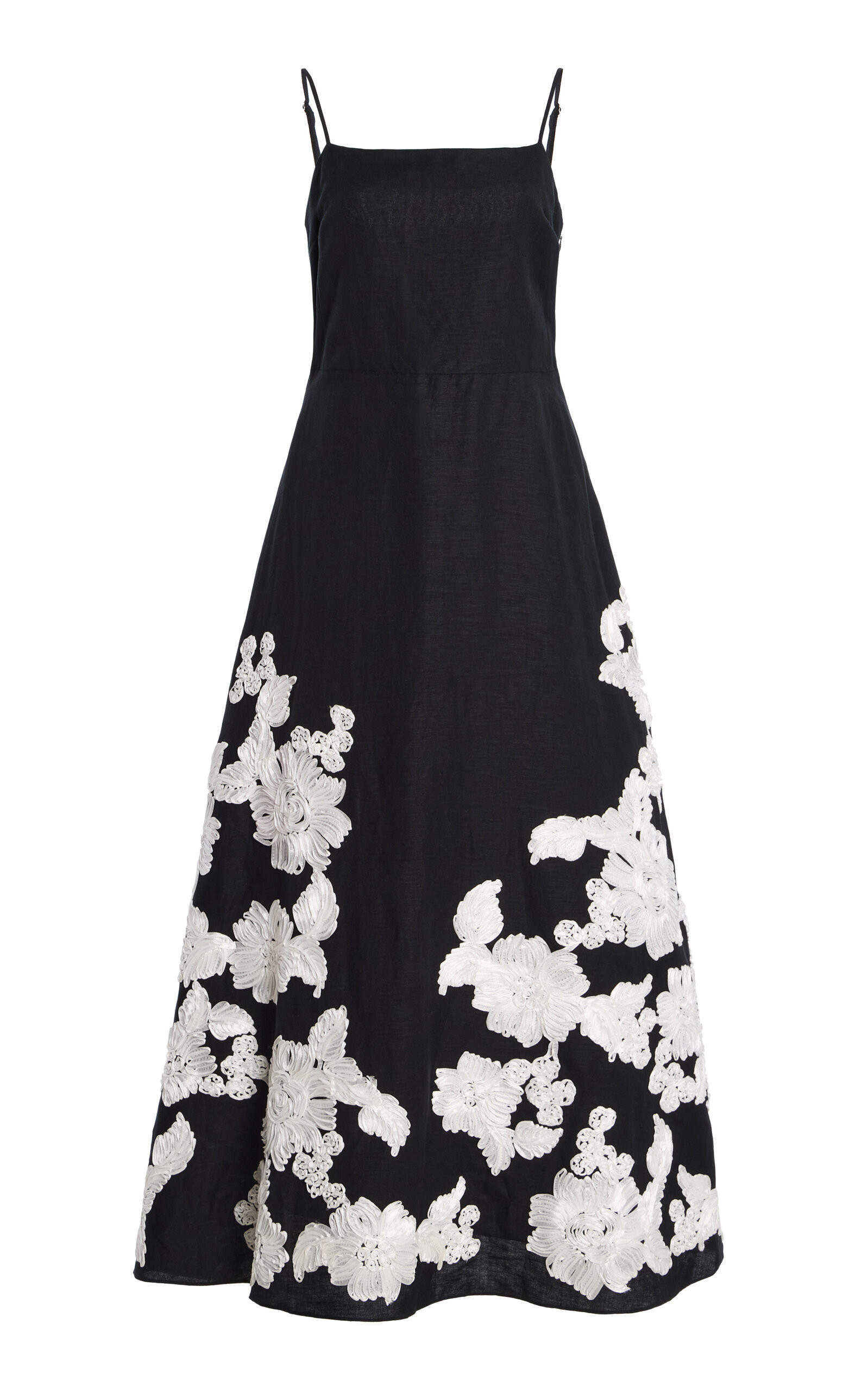 SIMKHAI Annabella Soutache Linen Midi Dress - Moda Operandi | Moda Operandi (Global)