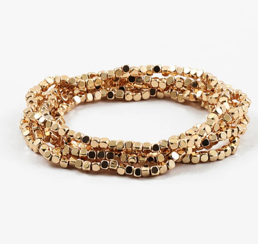 Gold Square Bracelets | Erin McDermott Jewelry