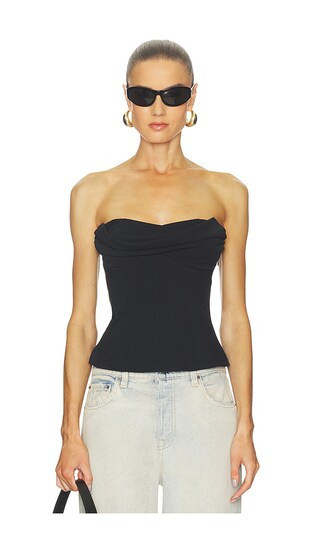 superdown Hestia Strapless Top in Black. - size XS | Revolve Clothing (Global)