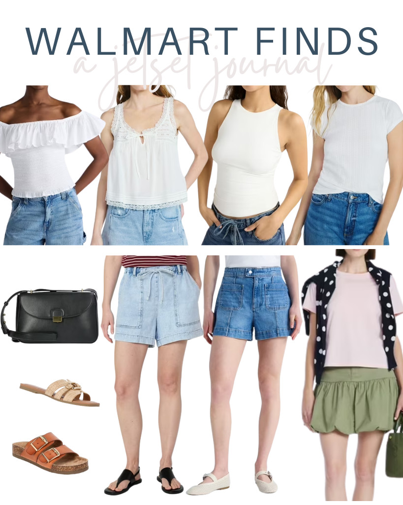 You will love an effortless shopping experience with these Walmart finds! Scoop’s flowy tank tops and off-the-shoulder smocked ruffle top are first on the list. Free Assembly offers best-selling tops and denim shorts, and you'll also find favorites from Time and Tru, including sandals and this crossbody bag.

#LTKSeasonal #LTKSaleAlert #LTKTravel
 

 