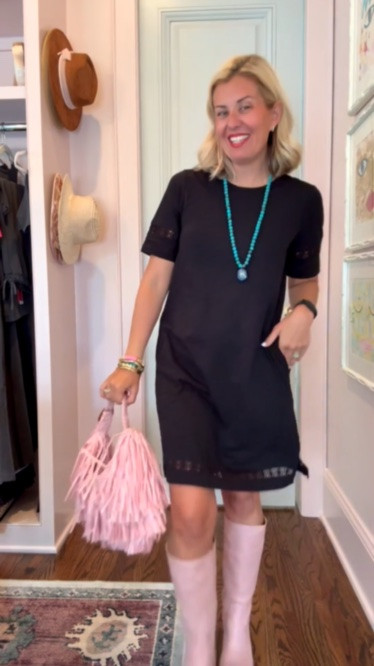 Dress on sale!! I wish yall could see the details of this new dress in person and these boots!!! I’m in size 4 dress & 8 boots. 

Codes:
Boden - RNMV 15% new styles only 
Allie + Bess - Catherine20

#LTKdayinmylife #LTKOver40 #LTKSeasonal