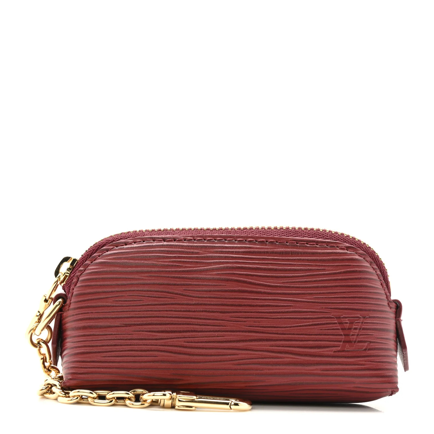 Epi Cosmetic Lipstick Pouch Monogram Rouge | FASHIONPHILE (US)