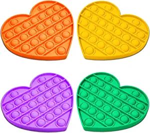 Bestchoice4u Heart Pop it Fidget Toys for Kids, Stress Relieving Fidget for Girls Boys & Adults, ... | Amazon (US)