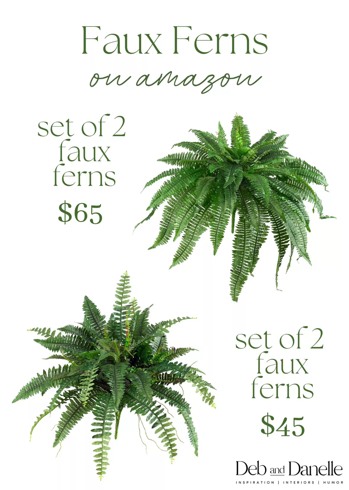 Nearly Natural 22 in. Artificial Green Fern Plant in Decorative Planter