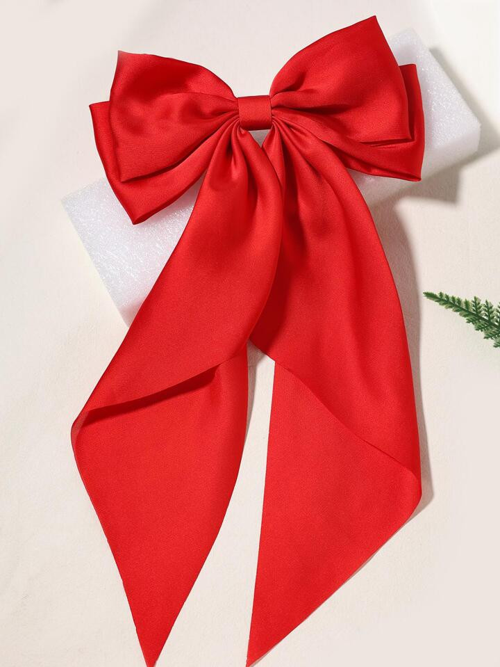 1pc Bowknot Silk Hair Clip Cute | SHEIN