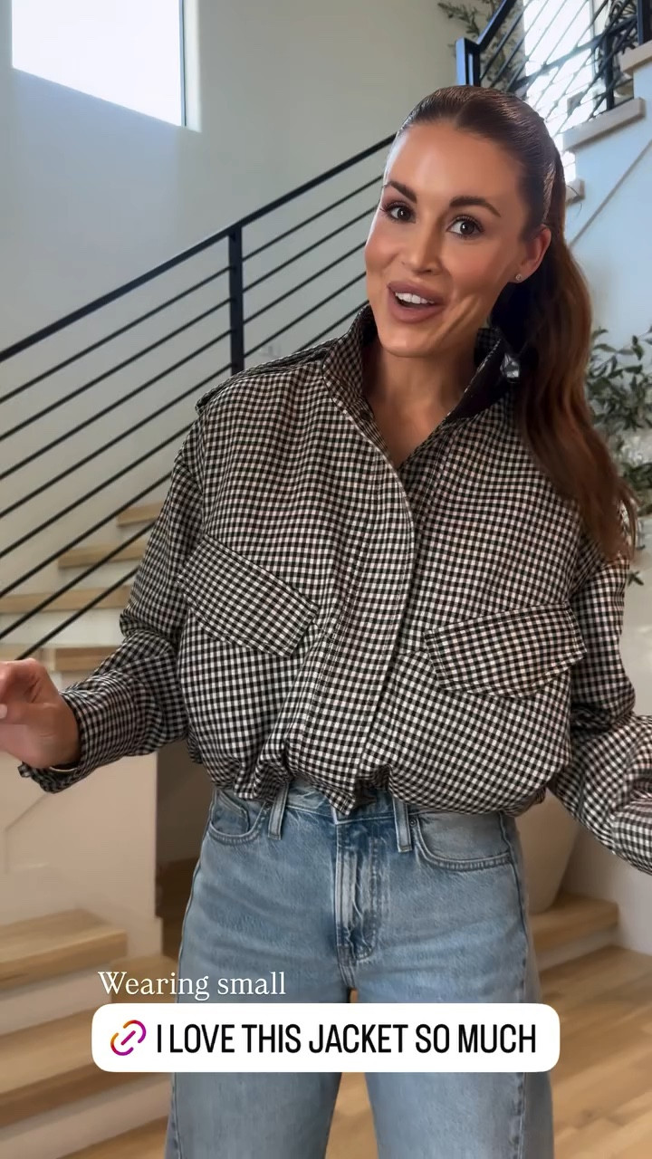 This is the cutest jacket I’ve seen in a long time! It buttons all the way up and has a bit of a cinched, cropped waist. The shoulder detail is so good. Looks great with jeans! The check print is also really cute! @Zara 

#LTKgrwm #LTKootd #LTKdayinmylife
