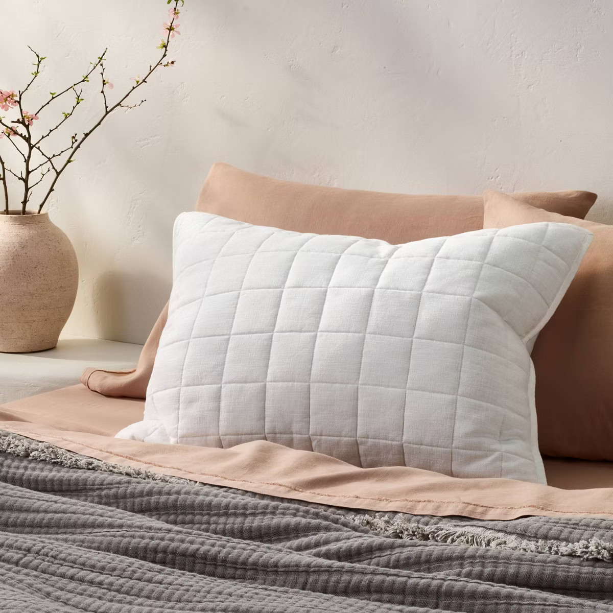 Heavyweight Linen Blend Quilt Pillow Sham - Casaluna™ | Target