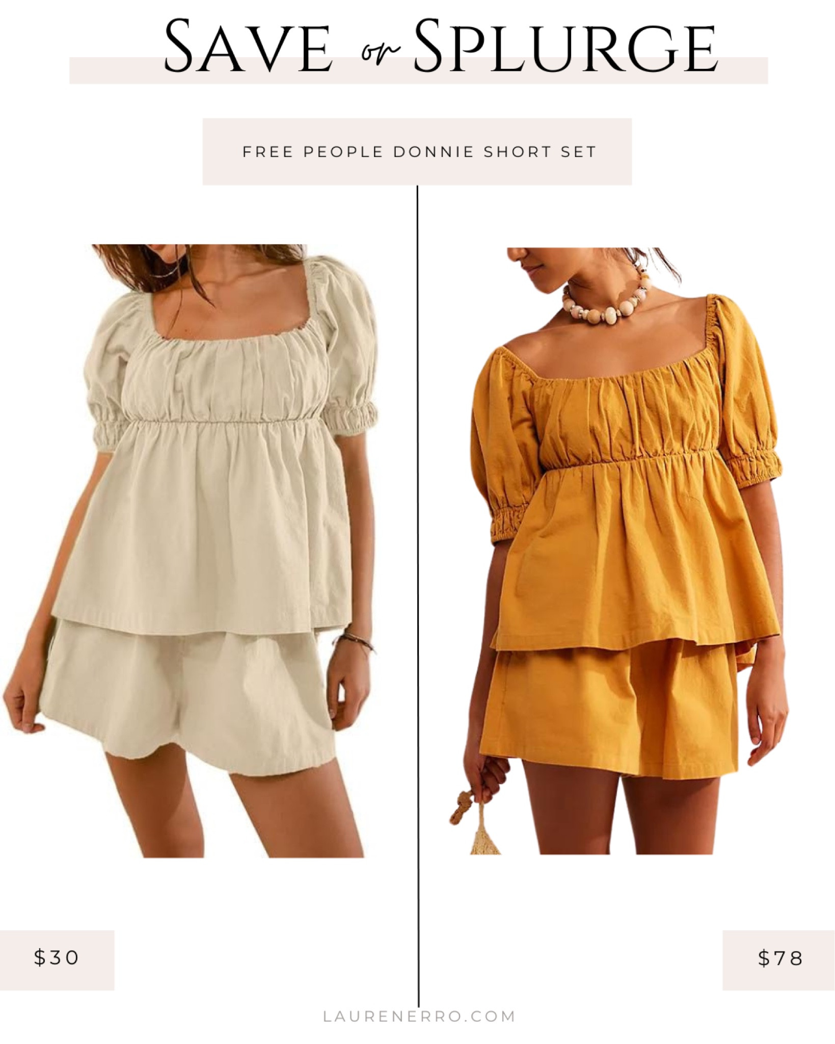 Save or Splurge with this Donnie short set lookalike on Amazon!
.
.
.
Free People dupe, free people alternative, babydoll top, feminine style, short set 

#LTKMidsize #LTKStyleTip #LTKFindsUnder50
