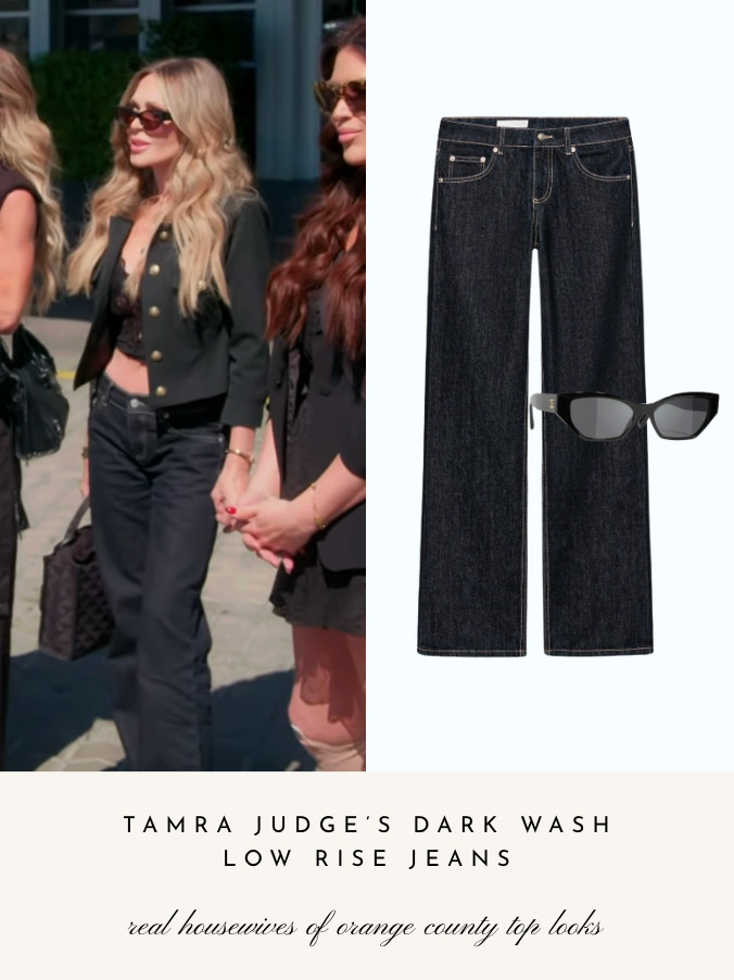 Tamra Judge's Dark Wash Low Rise Jeans 

 