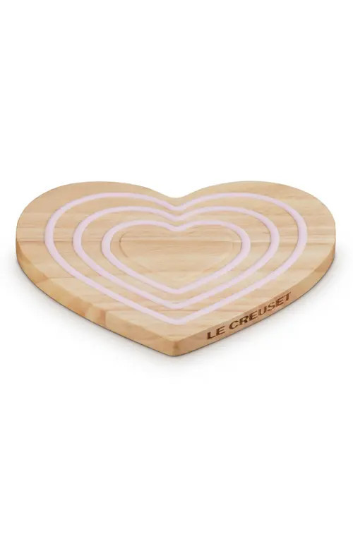 Le Creuset Magnetic Heart Wooden Trivet at Nordstrom | Nordstrom