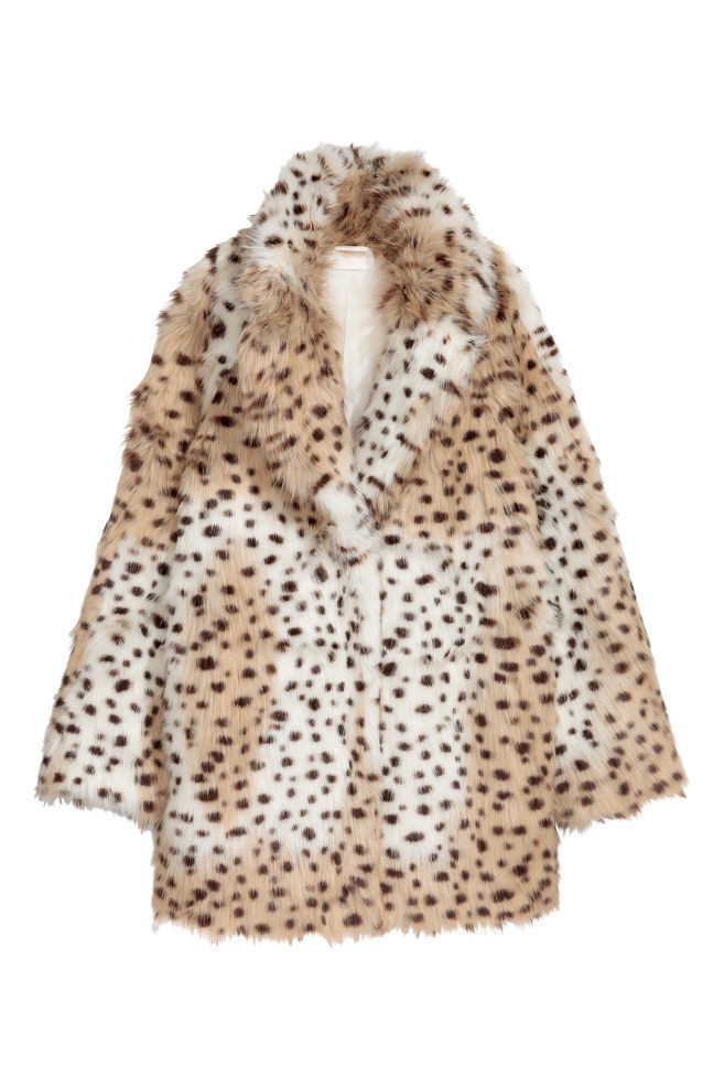 Korte jas van imitatiebont | H&M (DE, AT, CH, NL, FI)