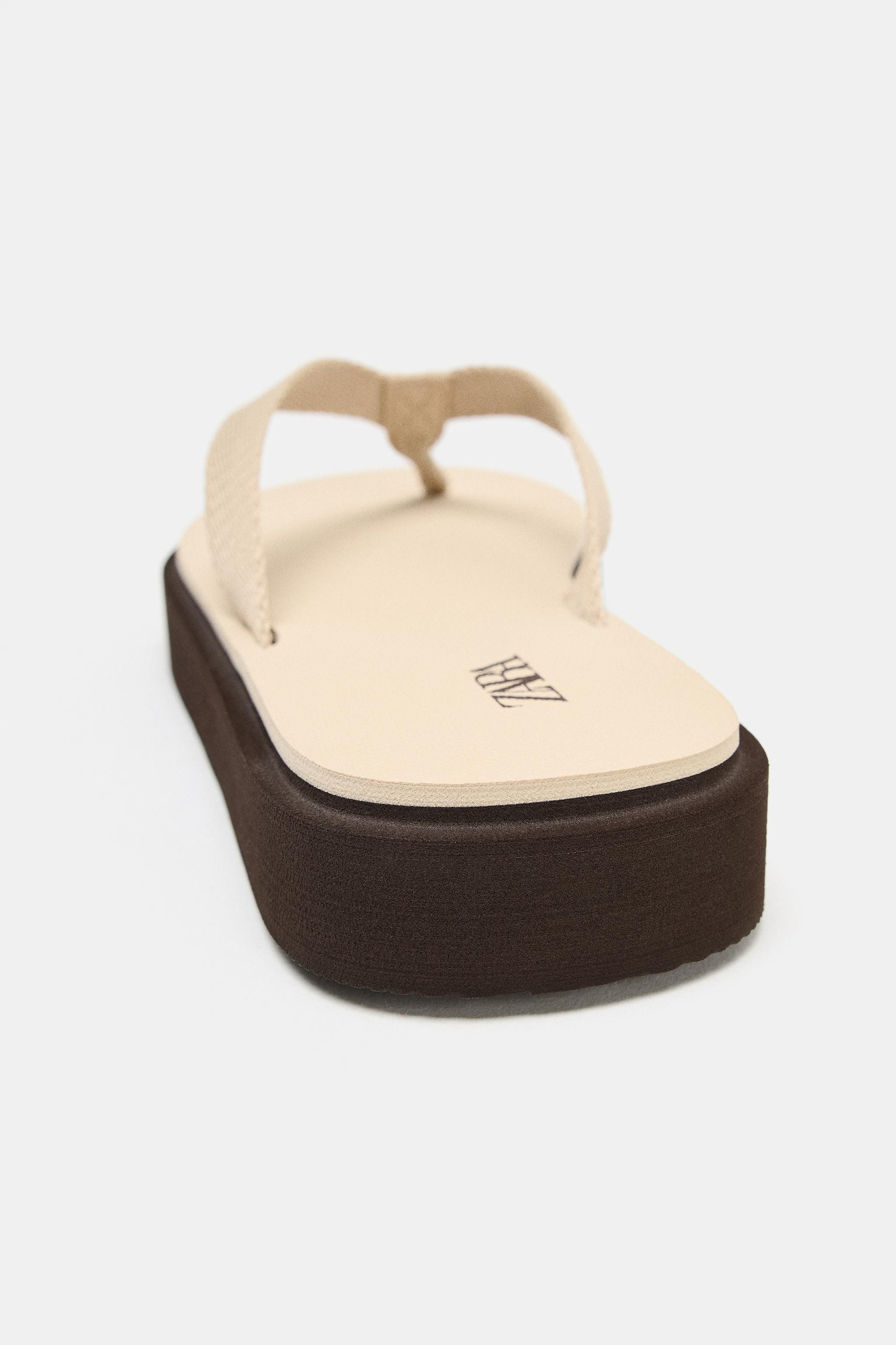 COMBINED FLAT SANDALS | Zara UK