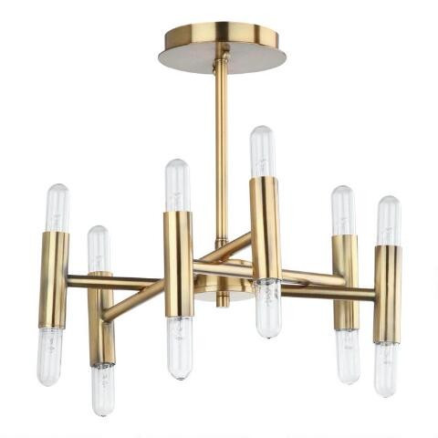 Gold Fidelma Flush Mount Ceiling Light | World Market
