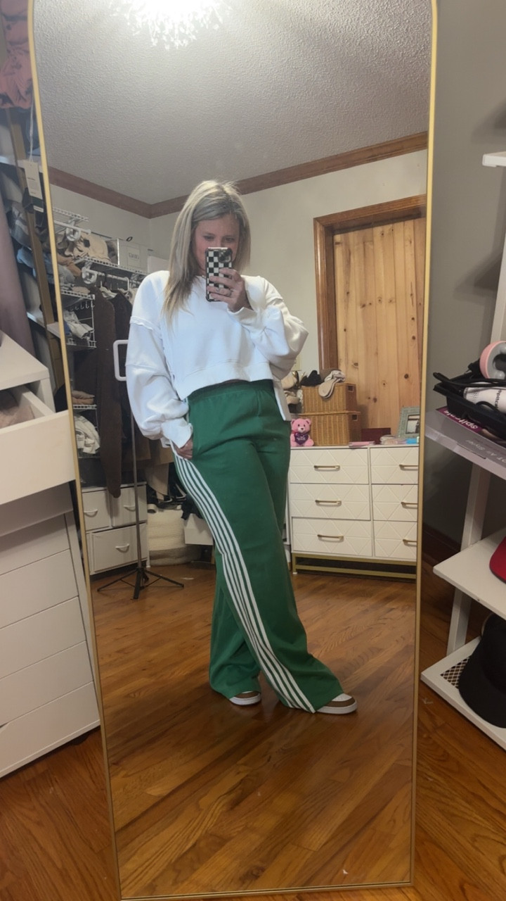 I love me a track pant. Can dress up or down!
Sweatshirt: Large
Pants: Large

#LTKMidsize #LTKFindsUnder50