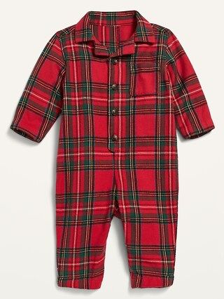 Unisex Cozy Flannel One-Piece for Baby | Old Navy (US)
