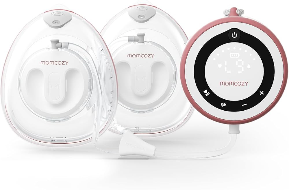 Momcozy Hospital Grade Breast Pump V1, Hands-Free & Portable Double Electric Breast Pump, Smart T... | Amazon (US)