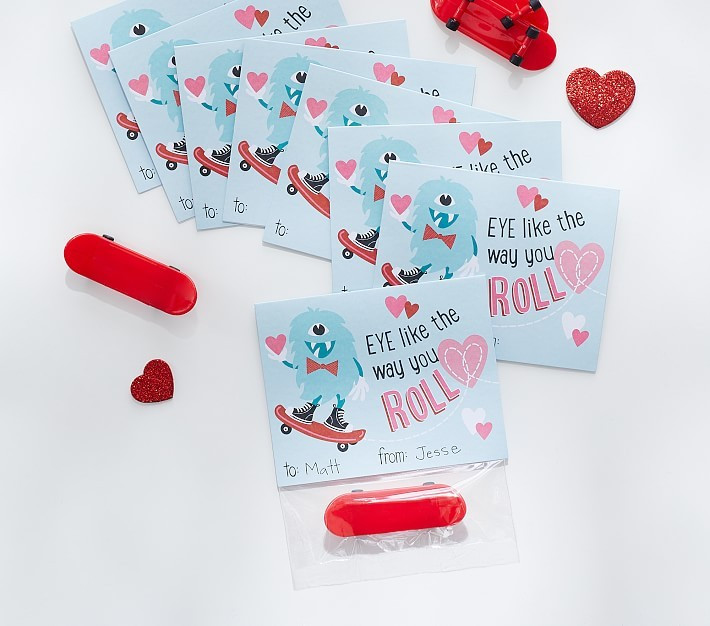 Classroom Valentine, Eye Like The Way You Roll | Pottery Barn Kids