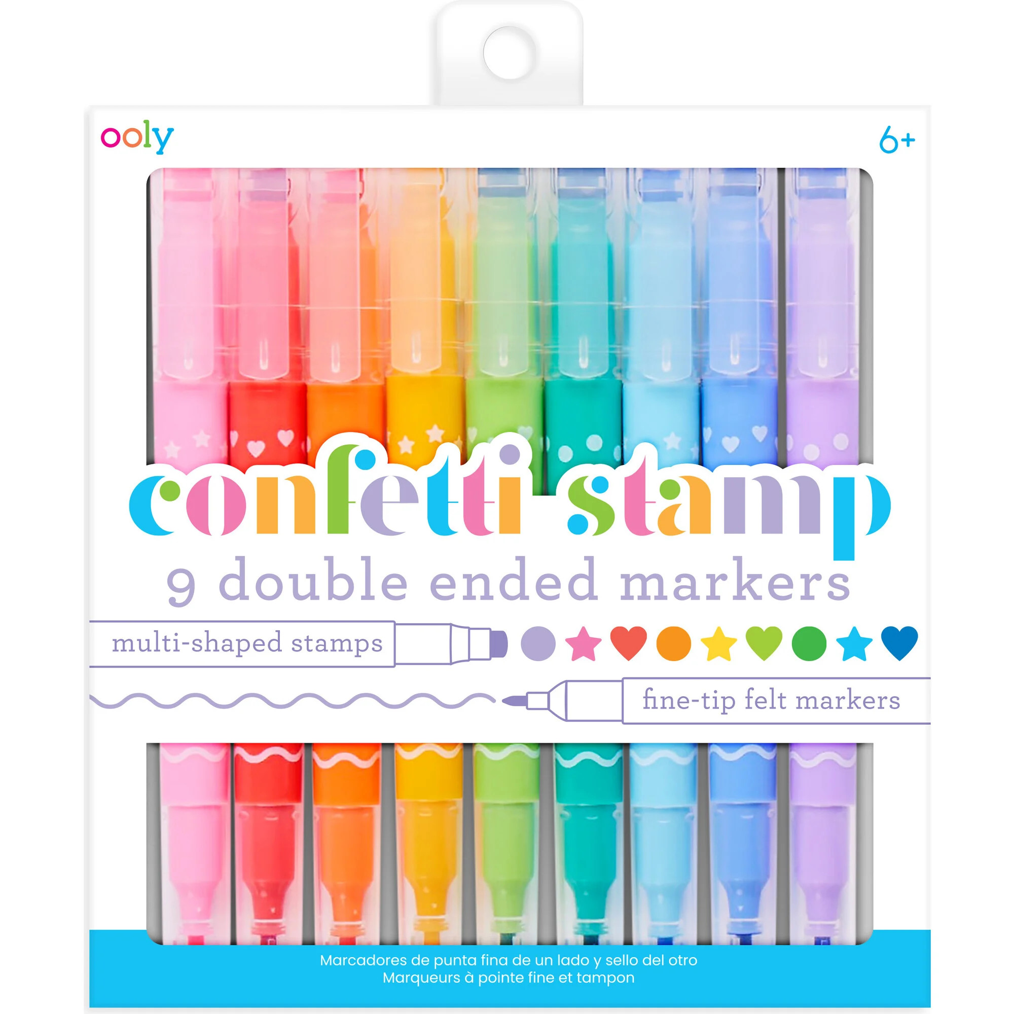 Confetti Stamp Double-Ended Markers | Maisonette