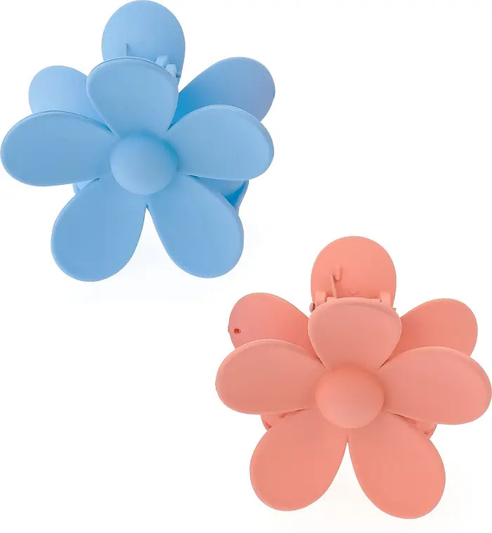 2-Pack Assorted Daisy Claw Hair Clips | Nordstrom