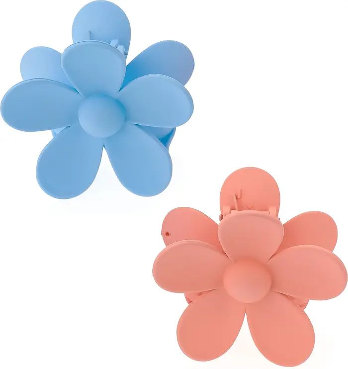 2-Pack Assorted Daisy Claw Hair Clips | Nordstrom