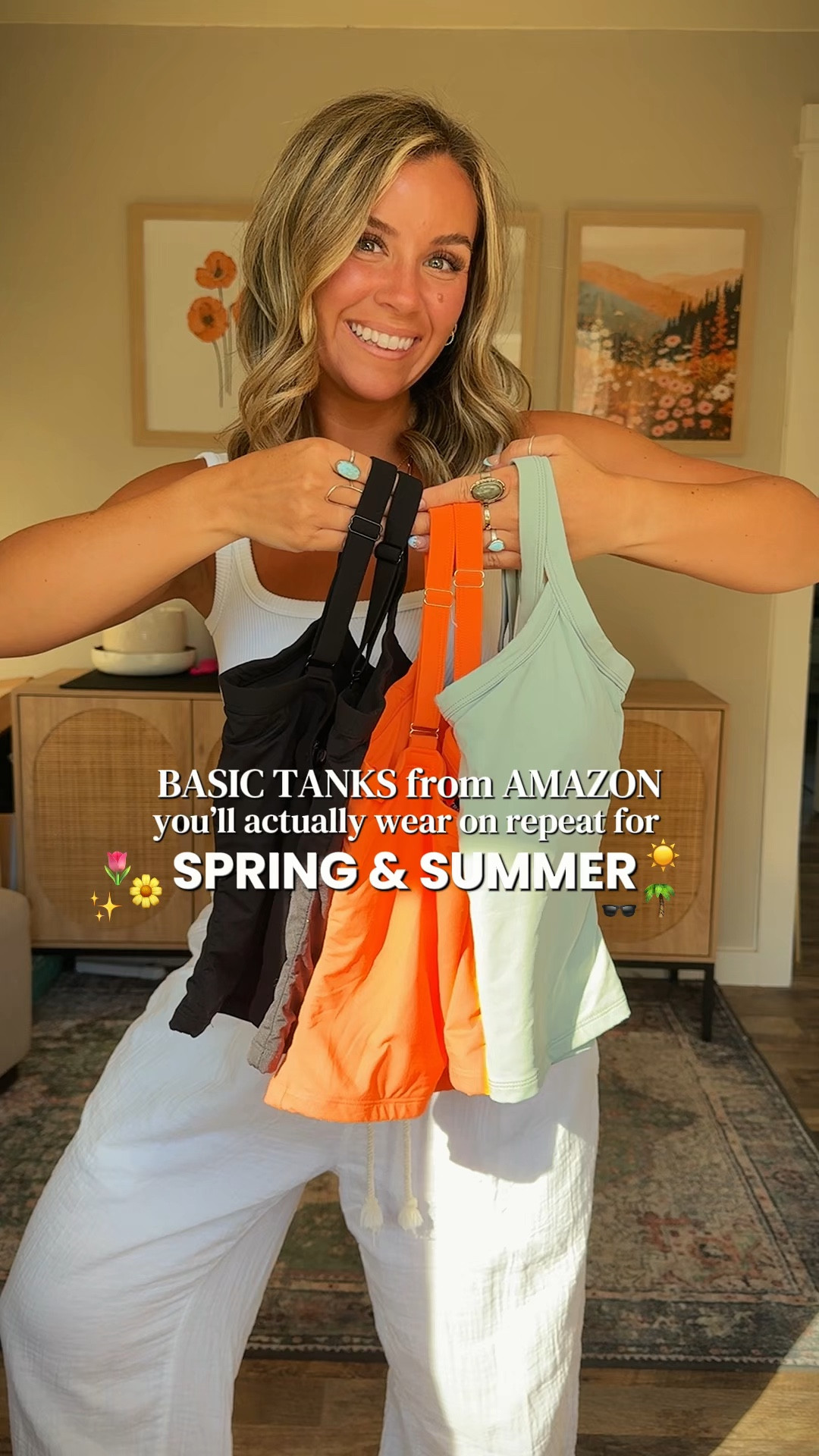 Basic tanks that make putting together spring / summer outfits SOO easy! 🫶🏼 
Size: Small 

#LTKgrwm #LTKootd #LTKSeasonal