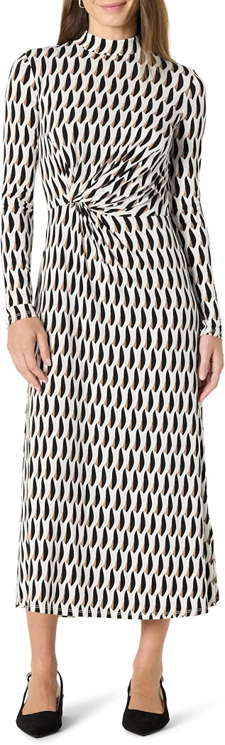 Amazon Essentials Women's Fit and Flare Jersey Long-Sleeved Maxi Dress | Amazon (US)