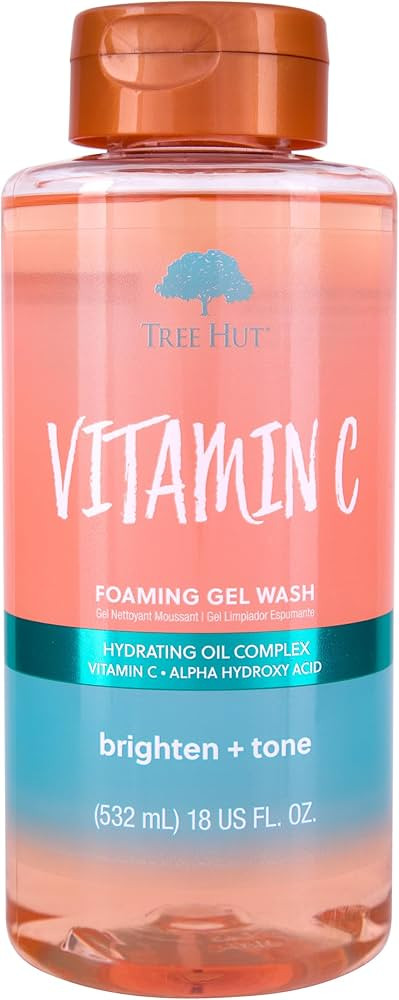 Tree Hut Vitamin C Nourishing & Moisturizing Foaming Gel Wash, 18 oz. | Amazon (US)