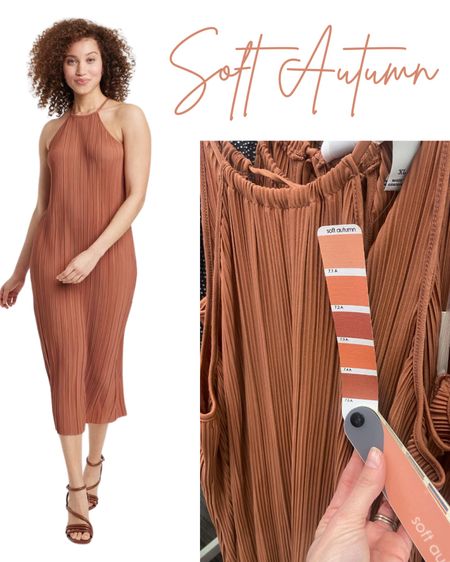 Pretty pleated dress in a #softautumn color - similar to 7.5A on the color fan

#LTKxTarget #LTKfindsunder50 #LTKstyletip