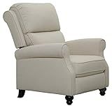 Amazon Brand – Ravenna Home Push-Back Recliner Living Room Chair, 33.9"W, Beige | Amazon (US)