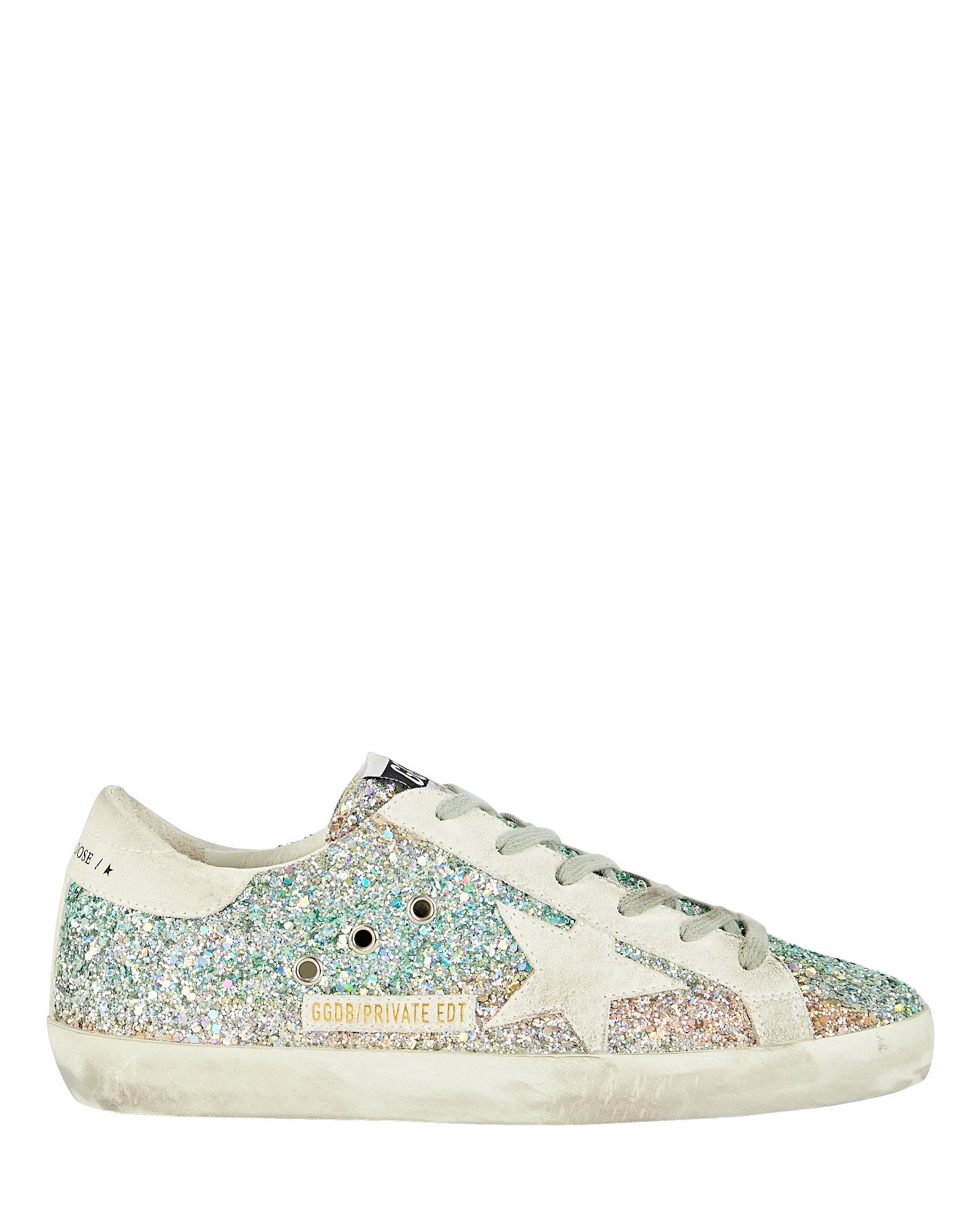 Golden Goose Superstar Glitter Low-Top Sneakers, Multi 37 | INTERMIX