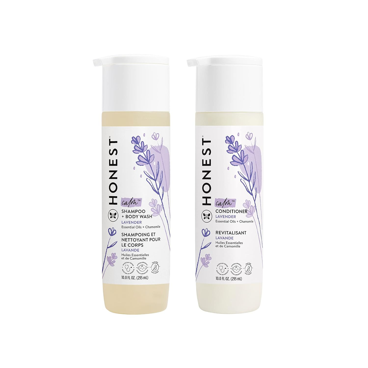 The Honest Company Silicone-Free Conditioner & 2-in-1 Cleansing Shampoo + Body Wash Duo | Gentle ... | Amazon (US)