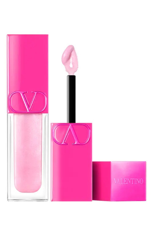 Valentino Puffer Gloss with Plumping Effect in 300R In My Glowing Era at Nordstrom | Nordstrom