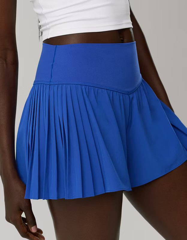 OFFLINE By Aerie Real Me Pleated Flowy Short | Aerie