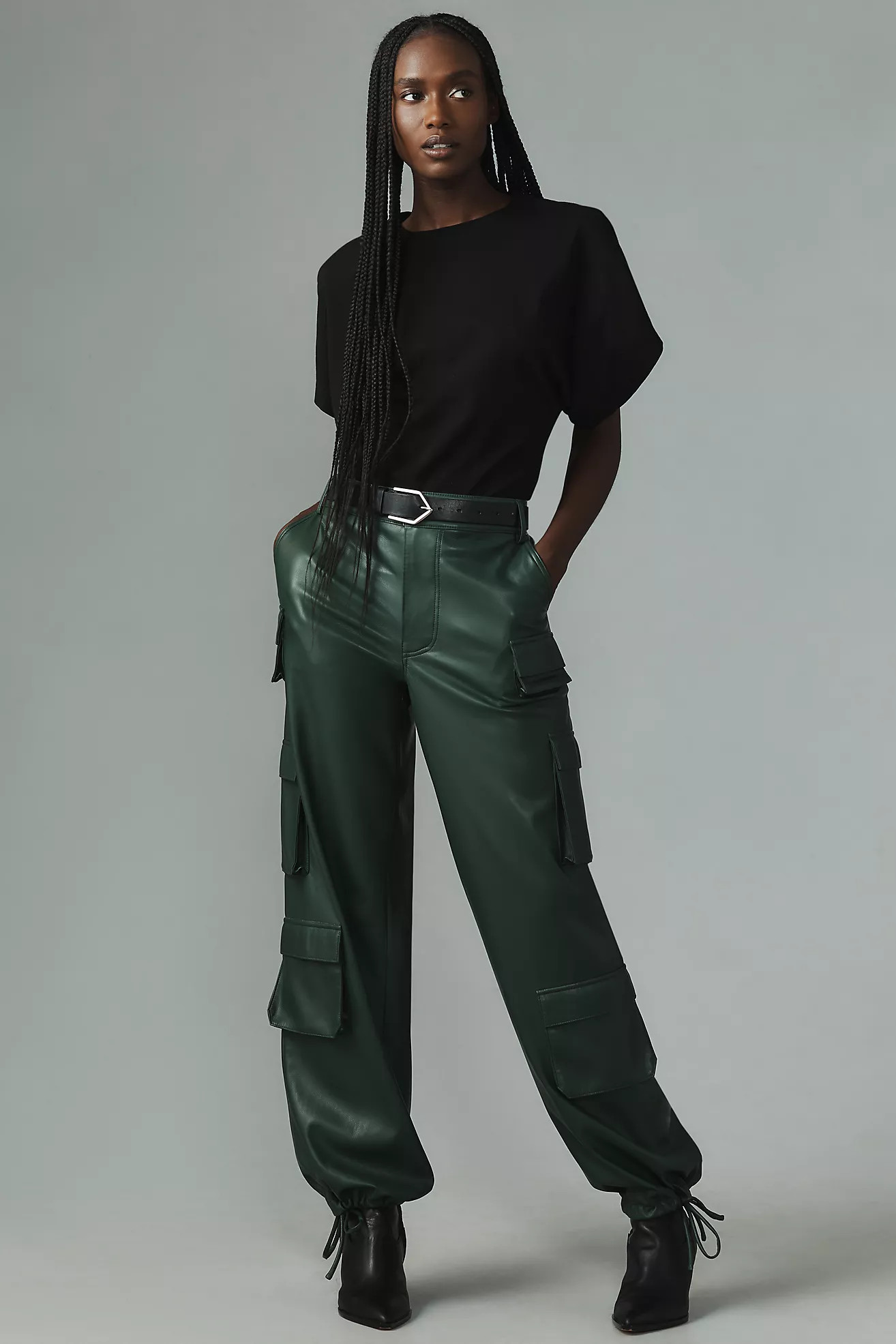 Lamarque Bobbi Faux Leather Cargo Pants | Anthropologie (US)