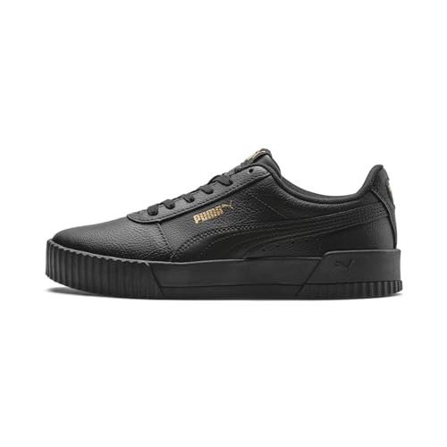 PUMA Women's Shoes Sneaker, Black Black Team Gold, 10.5 | Amazon (US)