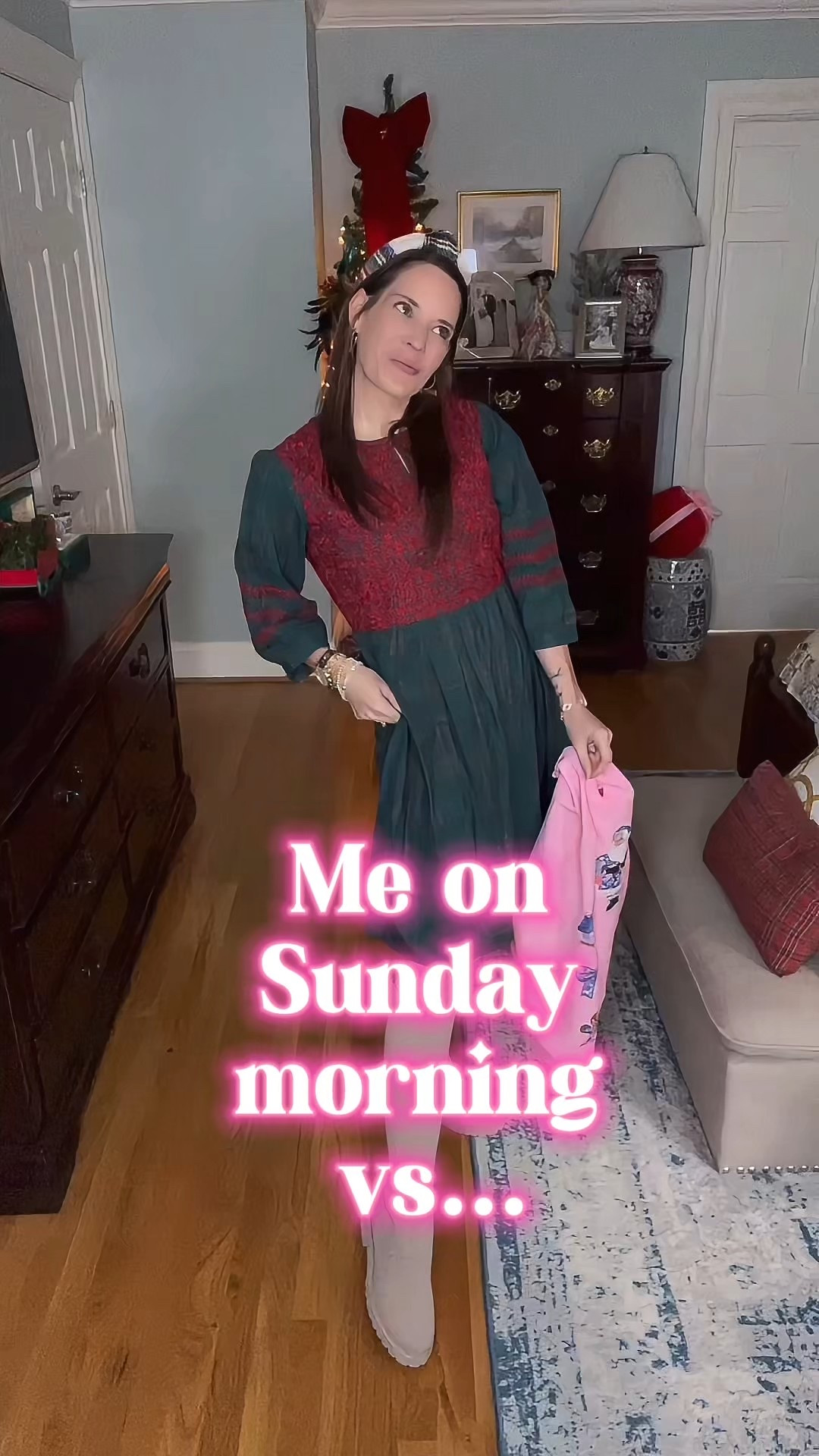 🎀 Pink Chinoiserie Santa Sweatshirt & Holiday Finds 🎀

Today’s festive pink sweatshirt is $39.99 today only, and it’s even cuter in person with all the chinoiserie-inspired details on the sleeves 💙🎀 Gingerbread, bows, ornaments — everything! Wearing XS–3X available from Layerz.

I paired it with my favorite Layerz dress option too — the Helen Dress in Green Plaid, currently 40% off and such a perfect holiday dress moment. Both pieces are comfy, cute, and so easy to style with denim, leggings, sneakers, or boots.

Linked the exact sweatshirt, dress, jeans, sneakers, headband lookalike, and all the $10 BaubleBar bracelets I stacked for this outfit! 🎁💗

holiday sweatshirt outfit, pink Christmas outfit, chinoiserie Santa sweatshirt, Layerz Clothing sale, Layerz sweatshirt XS-3X, $10 BaubleBar bracelets, pink headband outfit, festive cozy outfit, holiday casual style, holiday gifting ideas, stocking stuffer jewelry, Christmas outfit ideas, winter wardrobe favorites, holiday sale finds, comfy Christmas look, pink holiday style, Layerz discount, merry & bright outfit, Christmas shopping inspo

#LTKGiftGuide #LTKHoliday #LTKCyberWeek