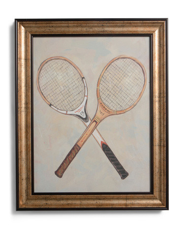 16x20 Vintage Tennis Rackets Wall Art | TJ Maxx