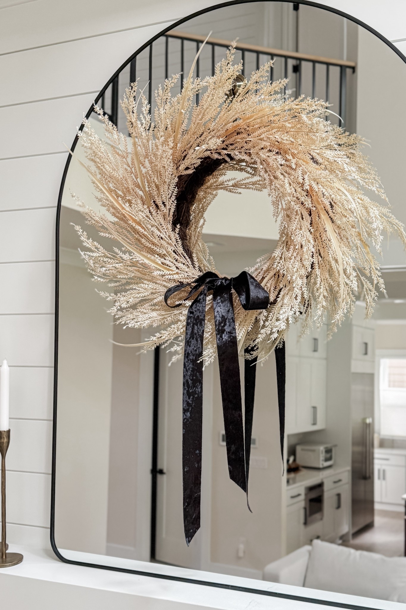 My indoor autumn wreath that will double as Halloween decor! 🌾🖤

#LTKHome #LTKSeasonal