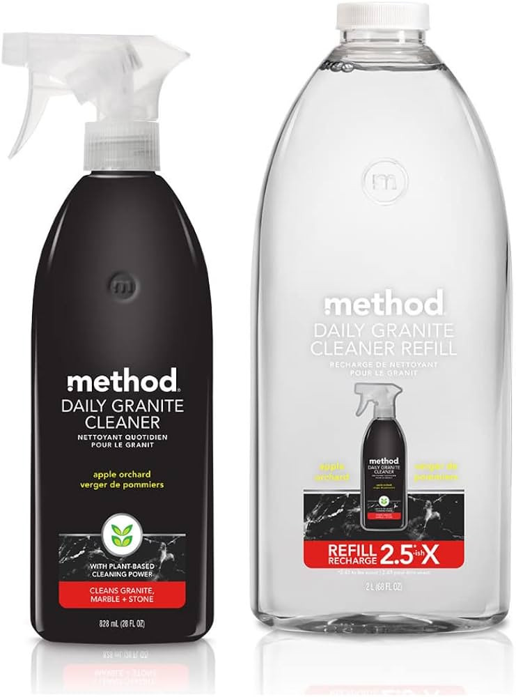 Method Daily Granite Cleaner, Apple Orchard, Set includes 68 oz. Refill and 28 oz. Spray Bottle, ... | Amazon (US)