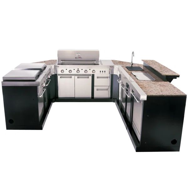 Medallion Series 8 Piece Modular Outdoor Kitchen | Wayfair North America