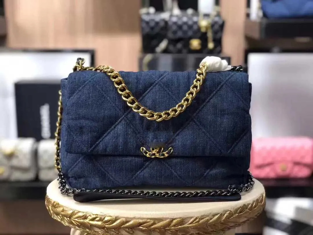 Denim shoulder bag handbag chain purse luxury designer Tote Bags women cowboy messanger flaps bag... | DHGate