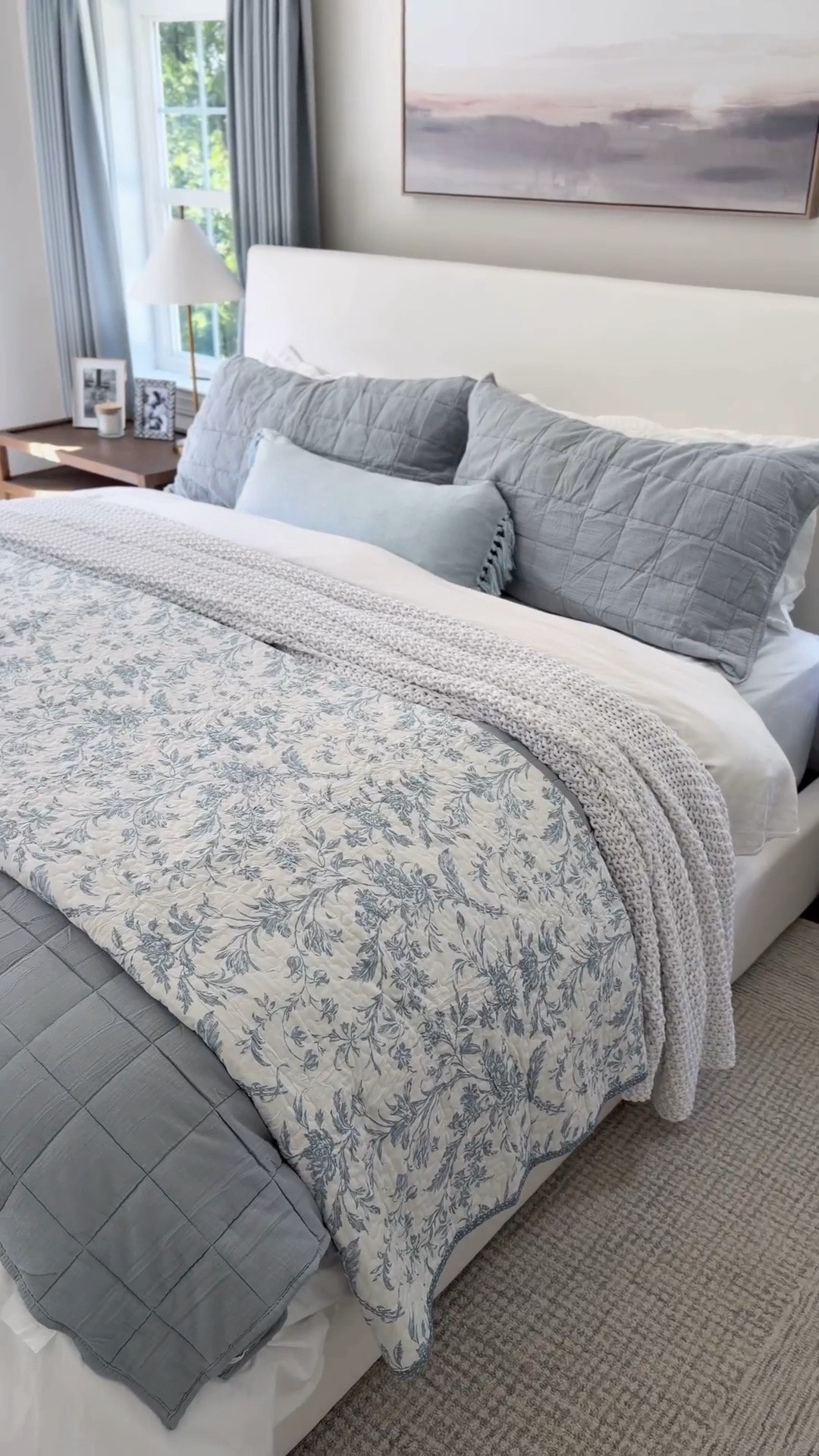 Here’s the bedding trick you need to cozy up your bedroom! And shop this cozy Pottery Barn cloud quilt look for less!

#LTKHome