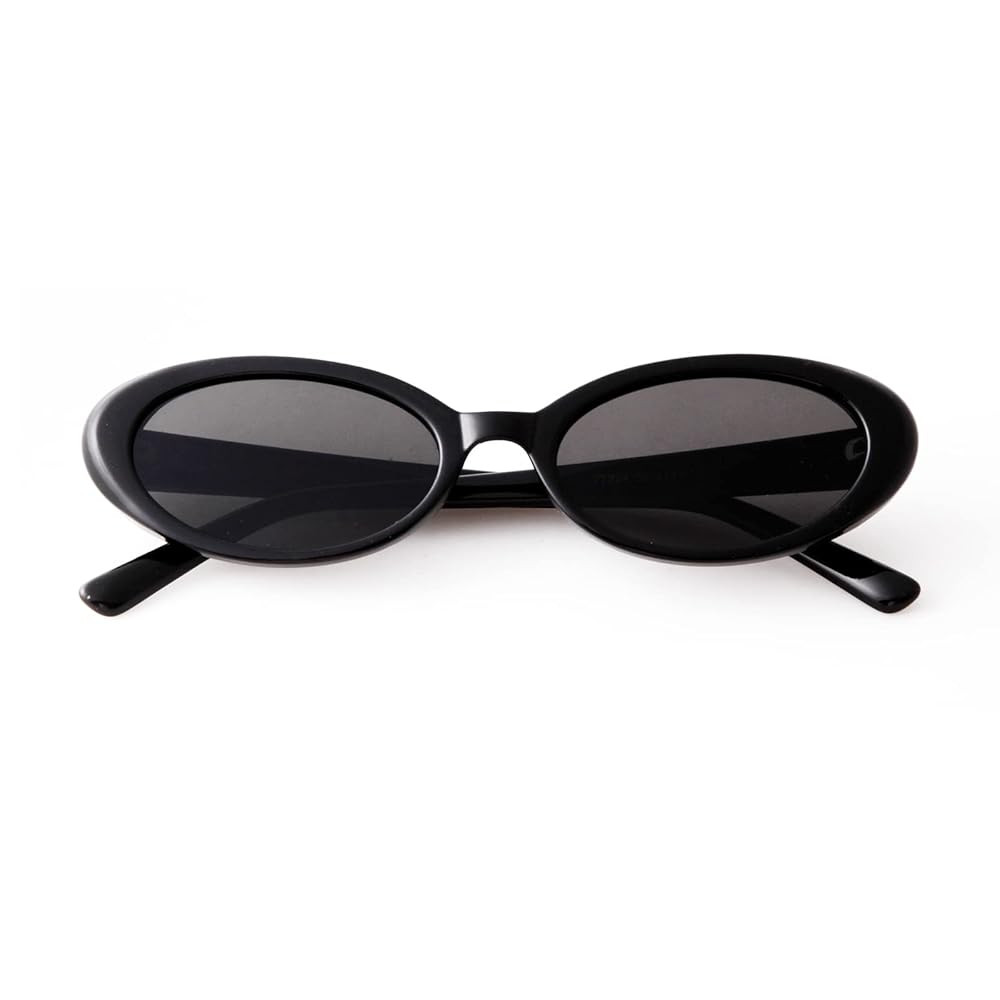 90s Sunglasses for Women Men Retro Small Oval Sunglasses | Amazon (US)
