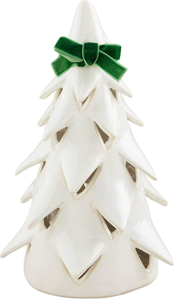 Mud Pie White Christmas Tree Sitter, 9" x 4 1/4" Dia, Small | Amazon (US)