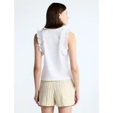 Free Assembly Women's and Women's Plus Ruffle Trim Mixy Tank Top, Sizes XS-4X | Walmart (US)
