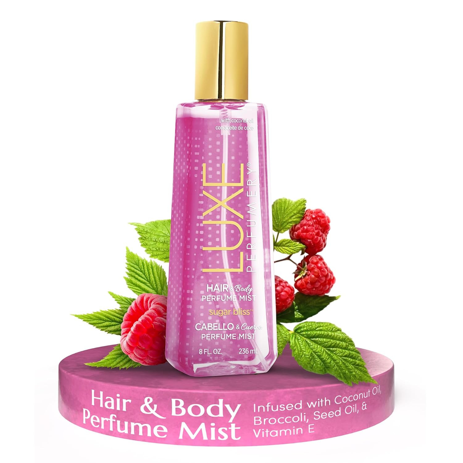 Luxe Perfumery Hair & Body Perfume Mist Sugar Bliss, 8.0 fluid ounce | Amazon (US)